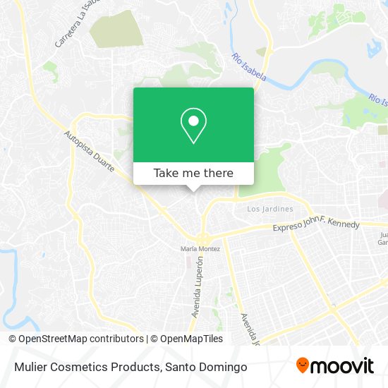Mulier Cosmetics Products map