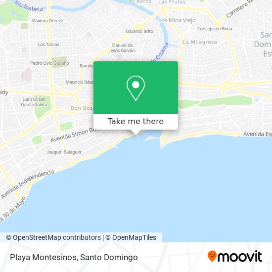Playa Montesinos map