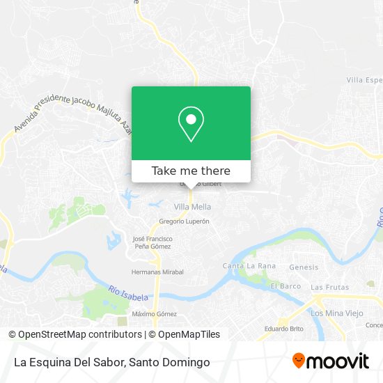 La Esquina Del Sabor map