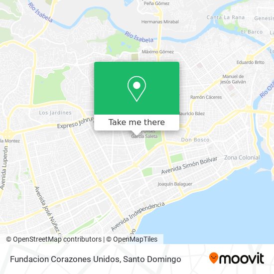 Fundacion Corazones Unidos map