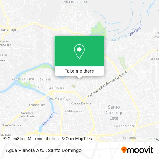 Agua Planeta Azul map