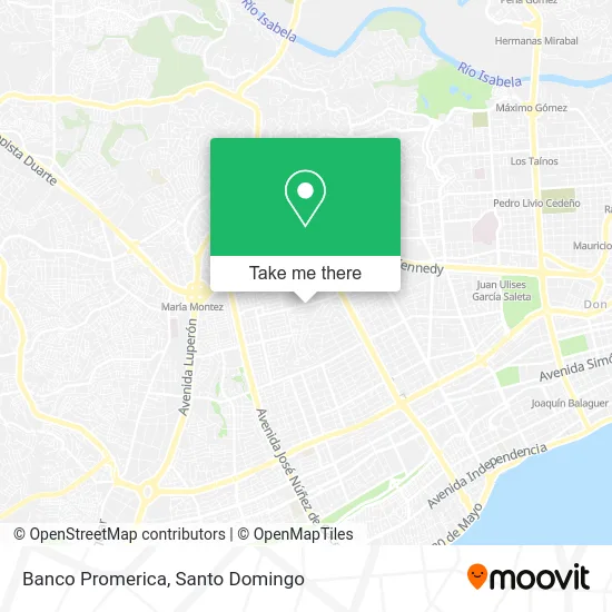 Mapa de Banco Promerica