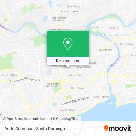 Yorki Comercial map