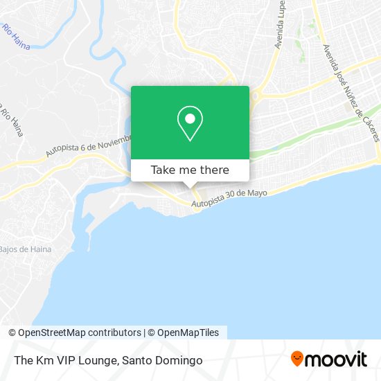 The Km VIP Lounge map