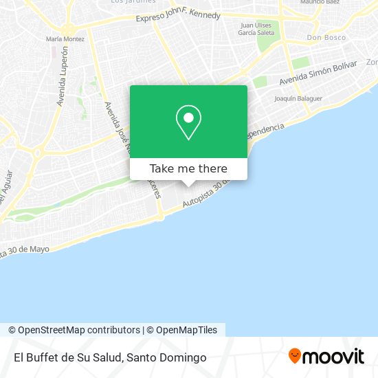 El Buffet de Su Salud map