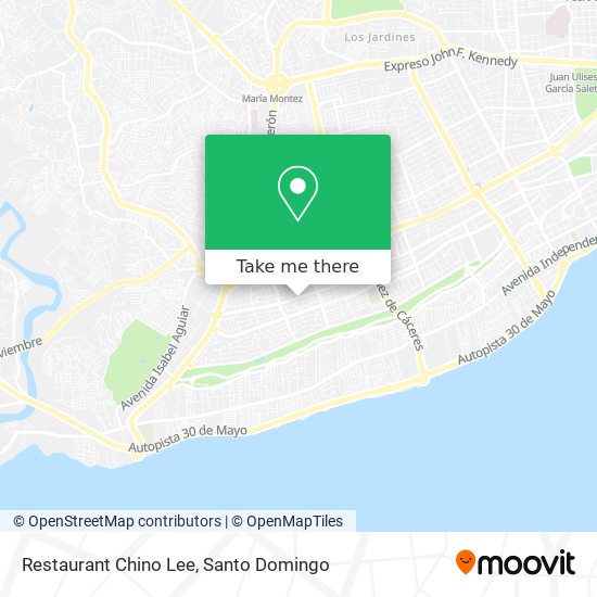 Restaurant Chino Lee map