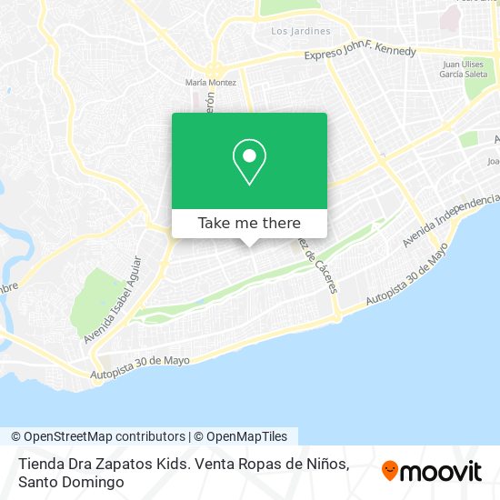 Tienda Dra Zapatos Kids. Venta Ropas de Niños map