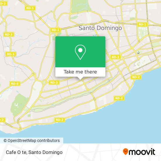 Cafe O te map