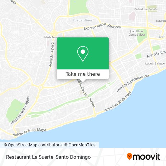 Restaurant La Suerte map