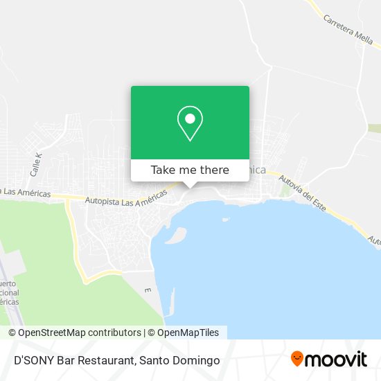 D'SONY Bar Restaurant map