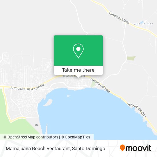Mamajuana Beach Restaurant map