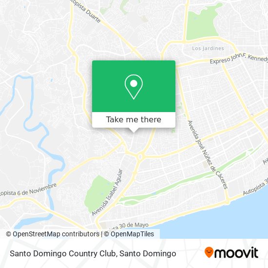 Santo Domingo Country Club map