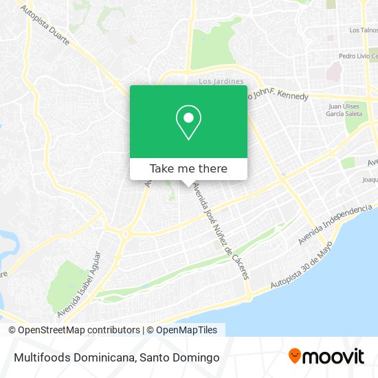 Multifoods Dominicana map