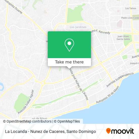 La Locanda - Nunez de Caceres map