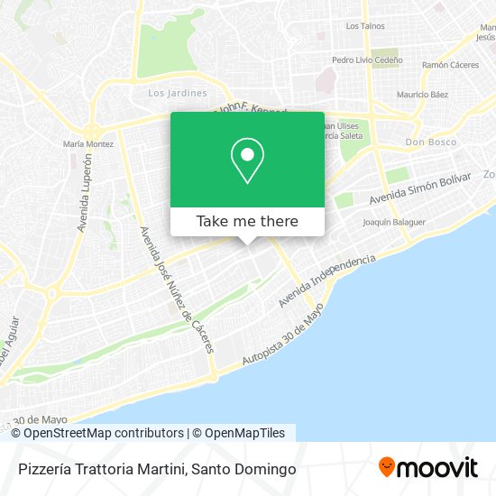 Pizzería Trattoria Martini map
