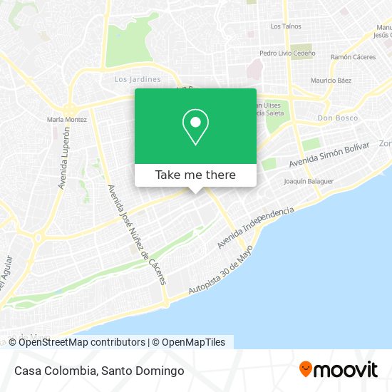 Casa Colombia map