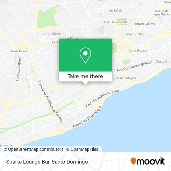 Sparta Lounge Bar map