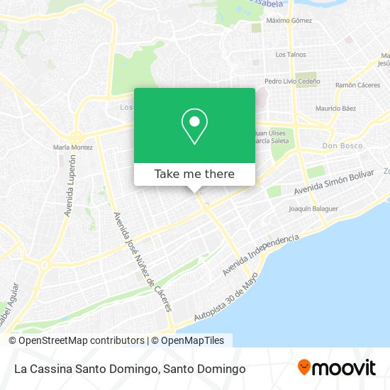 La Cassina Santo Domingo map