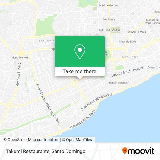 Takumi Restaurante map