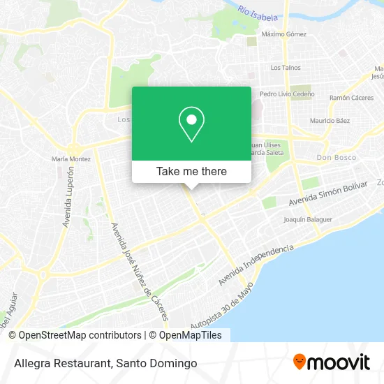 Mapa de Allegra Restaurant