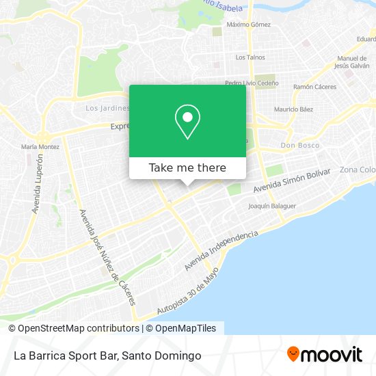 La Barrica Sport Bar map
