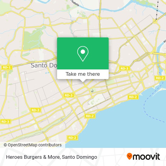 Heroes Burgers & More map