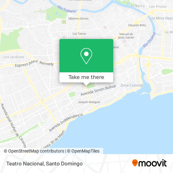 Teatro Nacional map