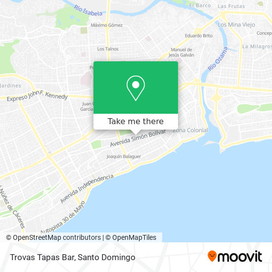 Trovas Tapas Bar map