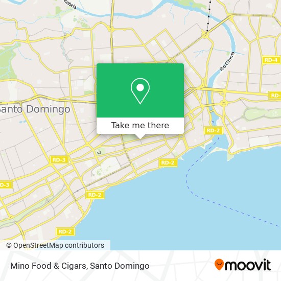 Mino Food & Cigars map