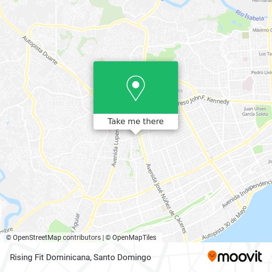 Mapa de Rising Fit Dominicana