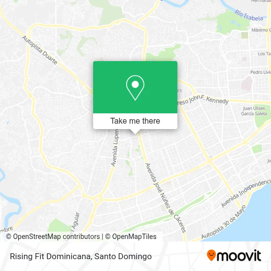 Rising Fit Dominicana map