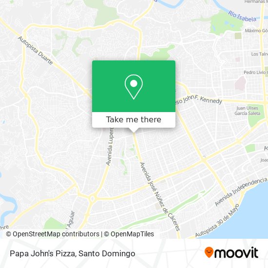 Mapa de Papa John's Pizza
