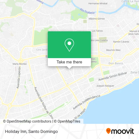 Holiday Inn map