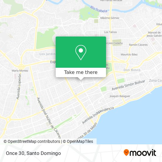 Mapa de Once 30