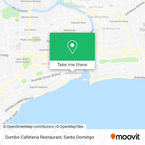 Dumbo Cafeteria Restaurant map
