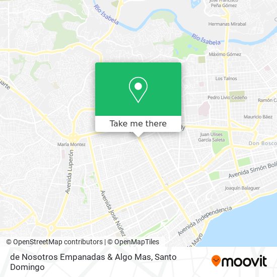 de Nosotros Empanadas & Algo Mas map