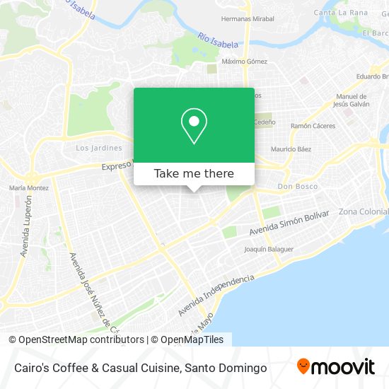 Cairo's Coffee & Casual Cuisine map