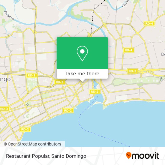 Restaurant Popular map