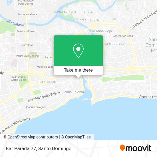 Mapa de Bar Parada 77