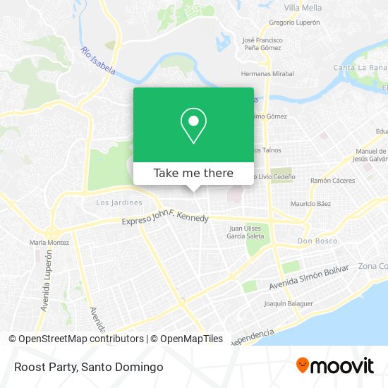 Roost Party map