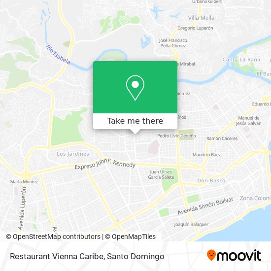Restaurant Vienna Caribe map
