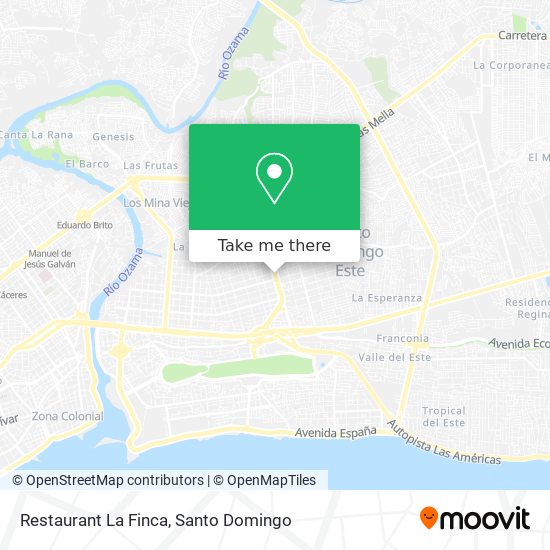 Mapa de Restaurant La Finca
