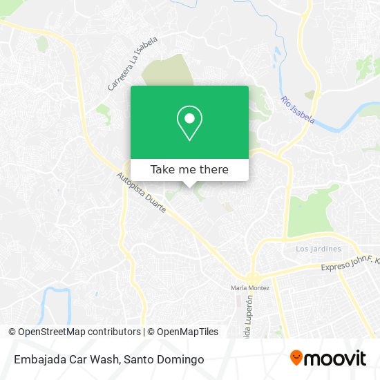 Embajada Car Wash map