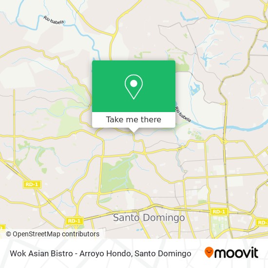 Wok Asian Bistro - Arroyo Hondo map