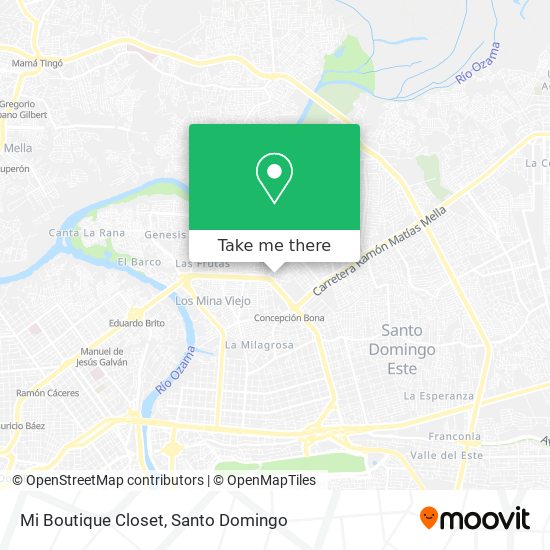 Mapa de Mi Boutique Closet
