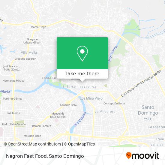 Negron Fast Food map