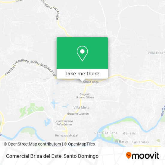 Comercial Brisa del Este map