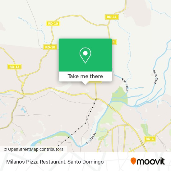 Milanos Pizza Restaurant map