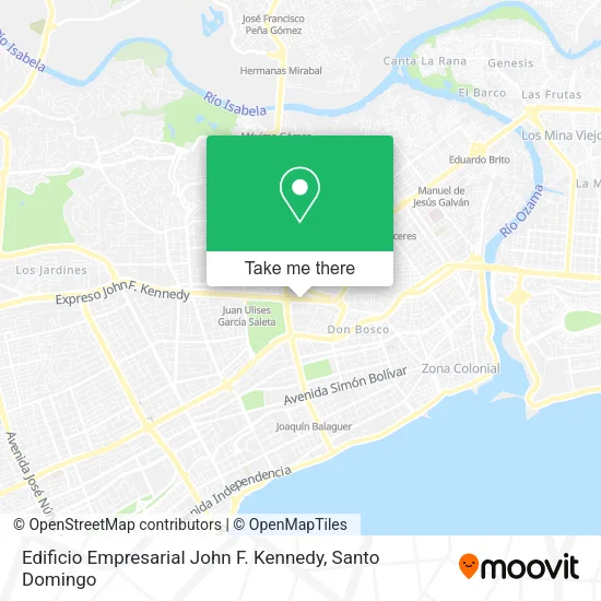 Mapa de Edificio Empresarial John F. Kennedy