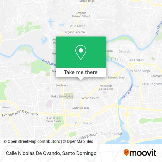Calle Nicolas De Ovando map